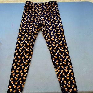 Halloween candy corn leggings